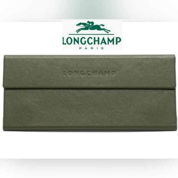 Longchamp Accessories - Longchamp Semi-Hard Shell Folding Sunglass /Eyeglasse Case Olive Green NWOT